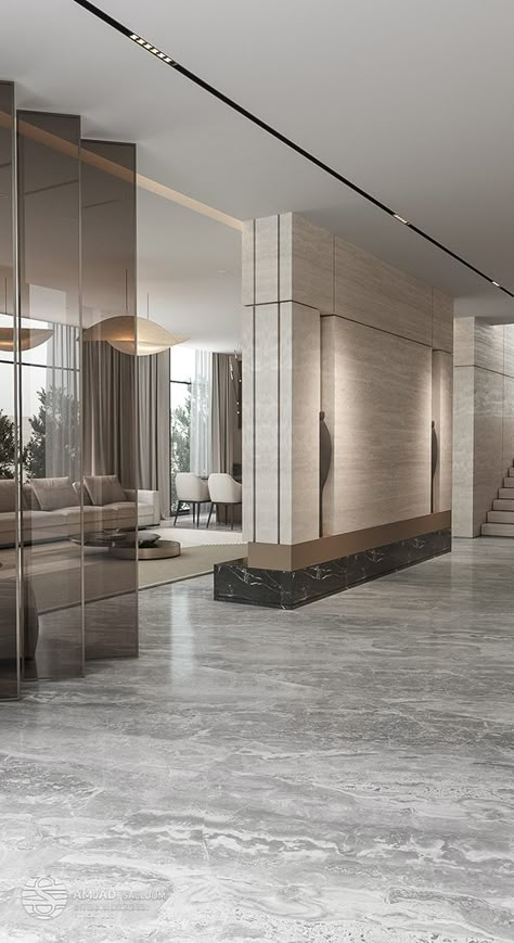 Modern Hallway Design, Beautiful Bed Designs, Modern Luxury Interior, Lobby Interior Design, Interior Design Dubai, Living Tv, Luxury Living Room Design, Lobby Interior, Modern Hallway