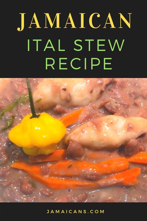 Jamaican Bean Soup, Ital Food Recipes, Ital Recipes Vegan, West Indian Vegetarian Recipes, Jamaican Peas Soup, Stewed Peas Jamaican, Stew Peas And Rice Jamaican, Stew Peas Jamaican Recipe, Ital Stew Jamaican