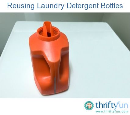 This guide is about reusing laundry detergent bottles. Before throwing that sturdy detergent bottle into the trash, you can consider ways to use it for something else. Upcycle Laundry Detergent Containers, Detergent Bottle Crafts, Laundry Soap Container, Laundry Soap Dispenser, Softener Bottle, Laundry Detergent Container, Milk Jug Crafts, Laundry Detergent Bottles, Reuse Bottles