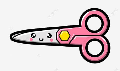 Scissors Painting, Scissor Illustration, Cartoon Scissors, Scissor Art, Scissors Clipart, Cute Scissors, Scissors Drawing, Pink Farm Party, Scissors Art