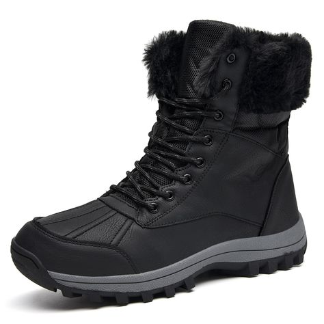 Womens Mens Hiking Boots Waterproof Lightweight Ankle Warm Non Slip Fur Snow Boots for Winter Boots For Winter, Mens Hiking, Fur Snow Boots, Ankle Snow Boots, Mens Hiking Boots, Boots Waterproof, Waterproof Hiking Boots, Winter Hiking, Winter Snow Boots