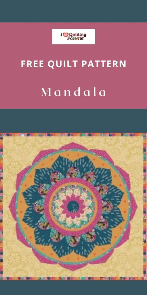 Mandela Quilts Patterns, Mandala Quilt Pattern Free, Boho Quilt Patterns Free, Mystery Quilt Patterns Free, Mandala Quilt Pattern, Mandala Quilting, Boho Quilt Pattern, Mandala Quilts, Free Quilt Patterns Printables