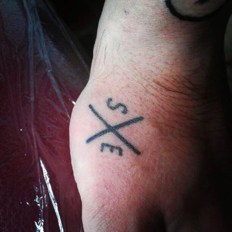 Straight edge Straight Edge Tattoo Ideas, Straight Edge Tattoo, Edge Tattoo, Tattoo Inspo, Straight Edge, Fish Tattoos, Jesus Fish Tattoo, Tattoo Ideas, Tattoos