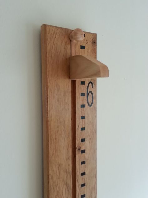 Handmade Wooden Growth Chart / Oversize Ruler in Solid Oak, Ideal Christening Gift by WoodenGrowthCharts on Etsy https://www.etsy.com/listing/248695855/handmade-wooden-growth-chart-oversize Wooden Growth Chart, Children's Home, Growth Charts, Height Chart, Kids Wood, Growth Chart, Wood Toys, Wooden Furniture, Handmade Home Decor