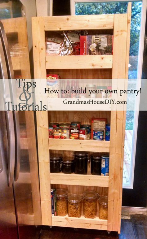 DIY Rolling Pantry from Grandsma's House DIY Rolling Pantry, Diy Concrete Counter, Faux Brick Backsplash, Custom Pantry, Pantry Wall, Brick Paneling, Brick Backsplash, Globe Decor, Faux Brick