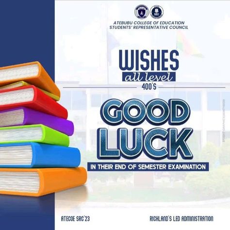 #flyer #flyerdesign #flyerdesigner #graphicdesign #graphicdesigner #goodluck Good Luck Pubmats, Exam Poster Design, Exam Template, Exam Wishes Good Luck, Pubmats Ideas, Good Luck For Exams, Final Examination, Admissions Poster, Good Luck Wishes