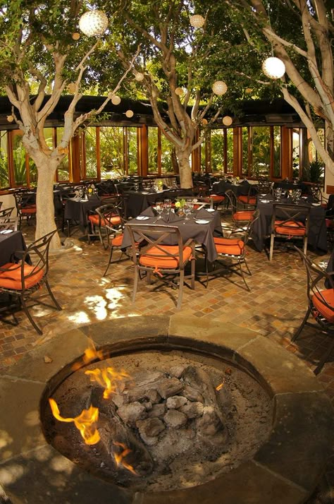 Village Restaurant Design, Bonfire Restaurant, California Garden Design, Beer Garden Ideas, Backyard Restaurant, Backyard Cafe, Food Court Design, Modern Restaurant Design, Outdoor Grill Station