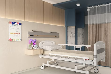 VividBoard | Next Year’s Trends in Patient Room Design Patient Room Interior Design, Hospital Ward Design, Hospital Room Design, Hospital Patient Room, Patient Room Design, Hospital Design Architecture, Healthcare Interior Design, Clinic Interior, Commercial Design Exterior