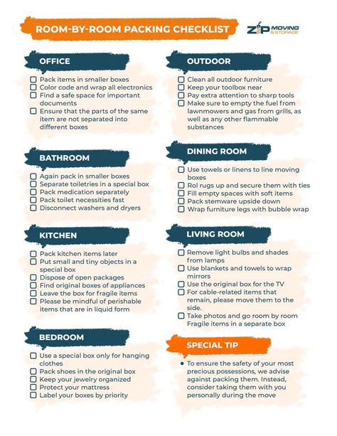 Moving Tips Packing Organizing Free Printable, Moving Out Checklist Things To Do, Moving Out Necessities, Last Minute Moving Checklist, House Packing List Moving Checklist, Packing Up House To Move, Packing Schedule For Moving, Packing Timeline For Moving, Moving Packing Checklist