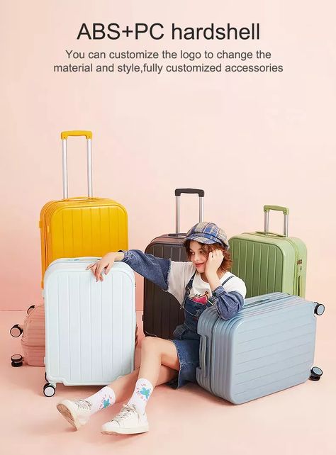 2021 Factory Trolley Hard Case Pc Luggage Small Cosmetic Handbags Suit Case Travel Suitcase Abs Luggage Bags Sets - Buy Travel Suitcase,Abs Trolley Suit Case Bags,Trolley Hard Case Luggage Product on Alibaba.com Trolley Bags Travel Women, Suitcase Photoshoot, Luggage Photoshoot, Suitcase Photography, Luggage Photography, Hard Case Luggage, Suitcase Sizes, Stylish Travel Bag, Stylish Luggage