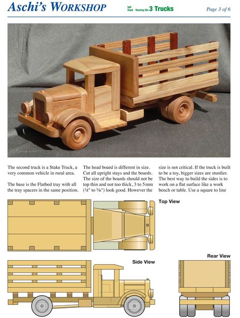 Wooden Trucks Plans, Wooden Toy Trucks Plans Free, Wood Toys Plans Free, Wood Toys For Kids, Diy Wooden Toys Plans, Rocking Horse Woodworking Plans, Wood Toys Diy, Woodworking Plans Toys, Woodworking Plans Patterns