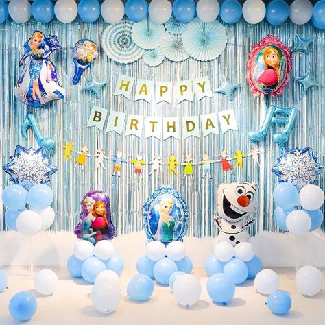 Superhero Birthday Party Decorations, Frozen Balloons, Frozen Party Supplies, Frozen Party Decorations, Spongebob Birthday Party, Disney Frozen Party, Frozen Birthday Theme, Disney Frozen Birthday, Frozen Themed Birthday Party