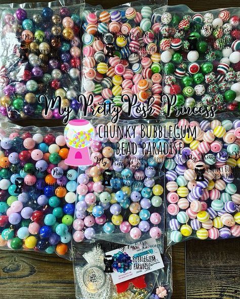 Bubblegum Bead Necklaces, Bubblegum Bead Pens Diy, Making Pens With Beads, Bubble Gum Bead Keychain Diy, How To Make Silicone Beads, Bubblegum Bead Pens, Bubble Gum Bead Ideas, Acrylic Beads Crafts, Bubblegum Bead Keychains