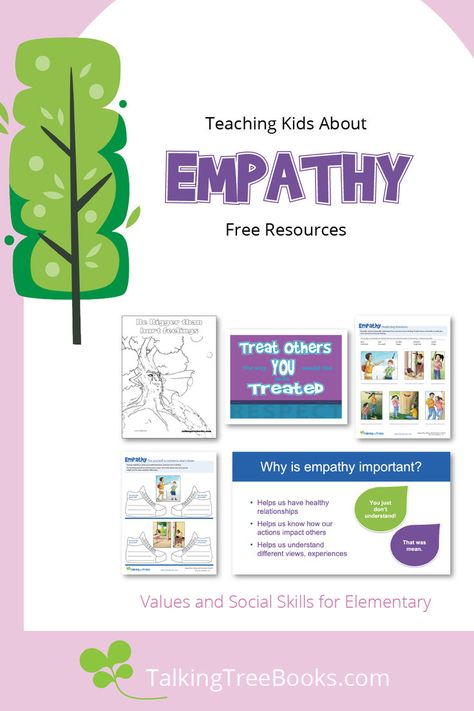 Teach Empathy to Kids- Free Printable Resources Being Empathetic, Empathy Lessons, Good Character Traits, Good Values, Moral Character, Teaching Empathy, Teaching Elementary School, Good Morals, Moral Values