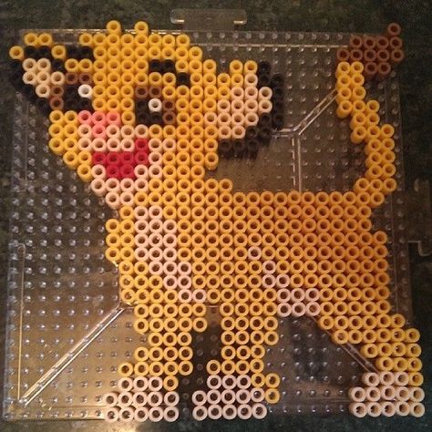 Lion King Perler Beads, Disney Beads, Simba The Lion King, Modele Pixel Art, Ansan, Perler Creations, Pearl Beads Pattern, Hama Beads Design, Perler Crafts