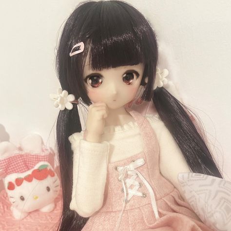 Mini Dollfie Dream, Bjd Icon, Dollfie Dream Dolls, Bjd Anime, Dollfie Dream, Anime Doll, Doll Aesthetic, Kawaii Core, Kawaii Doll