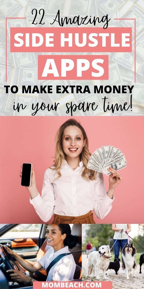 These side hustle apps make it easy to make extra money in your spare time. Make money now fast and easy. Extra cash can be used for family vacations, savings, and more. Read this article now to make extra money using side hustle apps! Side Hustle Apps, Side Gigs Extra Cash, Passion Ideas, Shopify Seo, Hustle Money, Money Apps, Airbnb Promotion, Saving Strategies, Entrepreneur Life