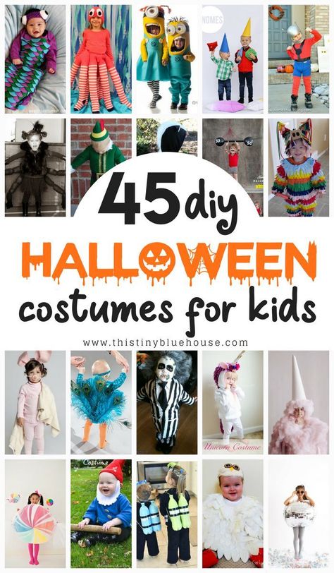 Don't dish on an expensive store bought costume! Here is a collection of over 40 of the cutest and easiest DIY halloween costumes for kids. #halloweencostumes #halloweencostumesdiy #halloweencostumesdiykids #halloweencostumesdiybaby #halloweencostumesdiytoddler #halloweencostumesdiycreative #halloweencostumesdiyclever #halloweencostumesdiyeasy #halloweencostumesdiyeasy #halloweencostumesdiyfunny #halloweencostumesdiysimple #halloweencostumesdiycheap #halloweencostumesdiyboys #halloweencostume... Sew Halloween Costume, Creative Halloween Costumes Diy, Old Halloween Costumes, Costumes Diy, Diy Costumes Kids, Diy Halloween Costumes For Kids, Costumes Kids, Hallowen Costume, Diy Halloween Costumes Easy