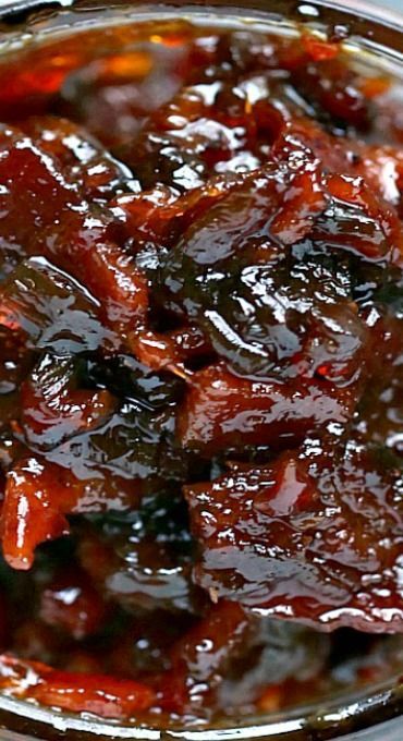 Delicious Miss Brown Bacon Jam, Candied Bacon Jam, Canning Bacon Jam, Bacon Jelly Recipe, Whiskey Bacon Jam, Tomato Bacon Jam Recipes, Bacon Marmalade Recipe, Whiskey Bacon Jam Recipe, Bacon Jam Recipe Easy