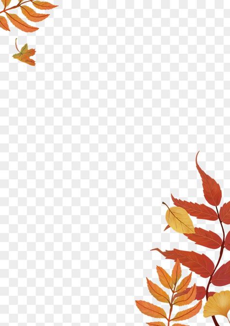 Fall Leaves Background, Autumn Frame, Fall Borders, Fall Leaves Png, Corner Borders, Leaves Png, Png Background, Leaf Border, Background Transparent