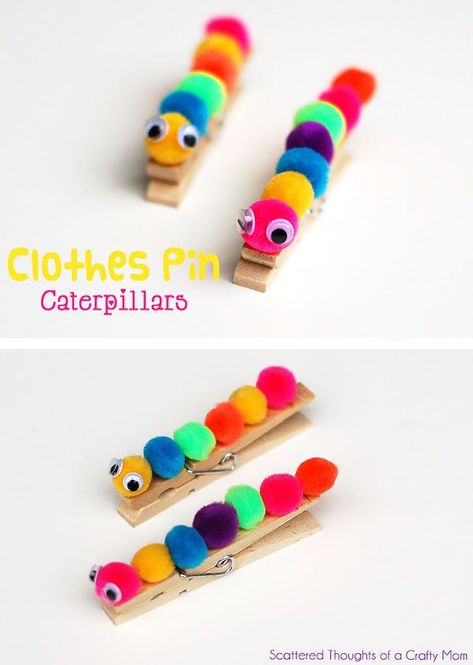 Kids Crafts To Sell, Clothes Pin Crafts, Crafty Moms, Childrens Crafts, Easy Crafts For Kids, Easy Diy Crafts, Easy Kids, Toddler Crafts, Spring Crafts