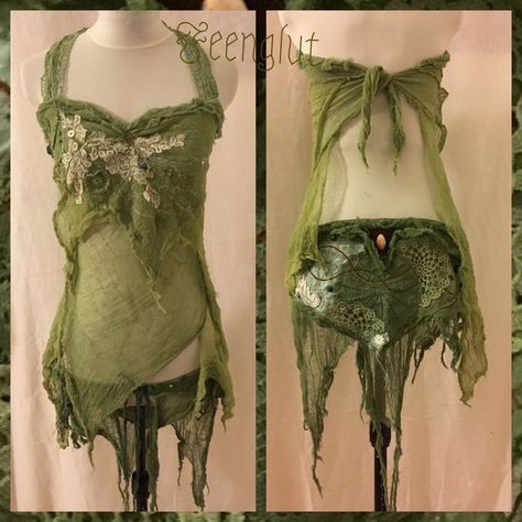 Dryad Costume, Spirit Costume, Forest Clothes, Fairy Halloween Costumes, Fair Outfits, Strawberry Dress, Fairy Clothes, Fairy Fashion, Fairy Costume