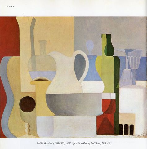 Still Life with Glass of Red Wine | AMÉDÉE OZENFANT 1921 Glass Of Red Wine, Art Movements, Smart Phones, Italian Artist, Cubism, Still Life Painting, Art Movement, Postmodernism, Modern Art Abstract