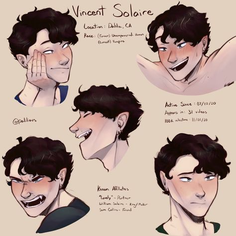 Redacted Asmr Vincent, Redacted Audio Fanart, Redacted Asmr Fanart, Redacted Asmr, Redacted Audio, Reference Ideas, Story Characters, Digital Art Tutorial, Character Design Inspiration