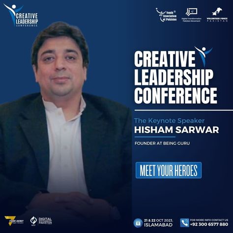 Hisham Sarwar, Creative Leadership, Leadership Conference, Keynote Speaker, Keynote Speakers, Digital Transformation, About Us, Self Improvement, Leadership