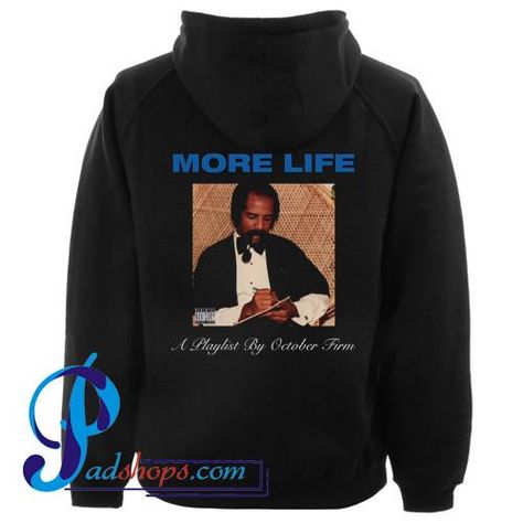 Drake More Life Hoodie Back Drake Sweatshirt, Drake Merch, Drake Hoodie, Sweater Ootd, Hoodie Back, Hoodie Aesthetic, Aesthetic Hoodie, More Life, Sweater Crop