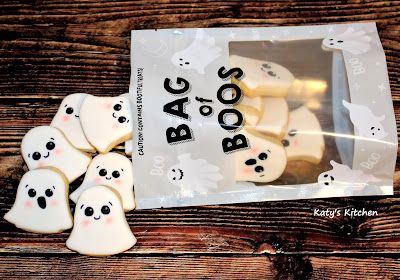 Mini Ghost Cookies, Bag Of Boos Cookies, Halloween Minis, Mini Ghost, Holiday Sugar Cookies, Kitchen Bag, Ghost Cookies, Cedar Rapids Iowa, Halloween Sweets