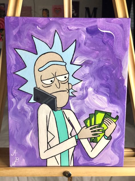 Painted by me✨

A painting of Rick from Rick and Morty Forever Symbol, Rick Sanchez, Canvas Drawing, Hippie Painting, Small Canvas Paintings, Simple Canvas Paintings, Cute Canvas Paintings, Easy Canvas Art, Canvas Drawings