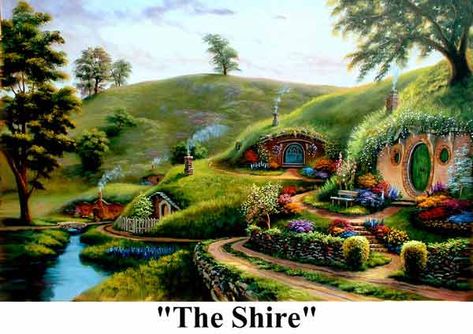 The shire | The Shire | Jeremiah Was A Bullfrog... Now He's Eastern Orthodox? Casa Do Hobbit, Casa Hobbit, Middle Earth Art, Tolkien Art, Underground Homes, Hobbit Hole, Hobbit House, The Shire, Earthship