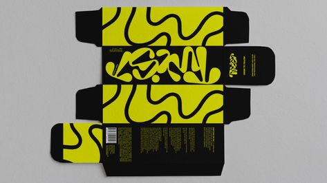 Packaging Of The World, Edgy Packaging Design, Grunge Packaging, Graffiti Packaging, Edgy Packaging, Hair Dye Packaging, Package Design Box, Funky Packaging, Custom Mailer Boxes