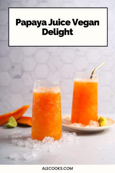 Papaya Water, Papaya Juice Recipe, Papaya Drink, Papaya Juice, Papaya Recipes, Tropical Countries, Breakfast Salad, Popular Drinks, Healthy Drink