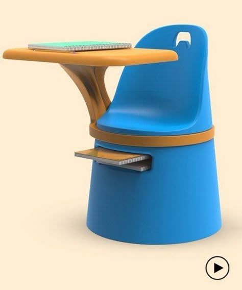 Baby Desk, Ergonomic Furniture Design, School Desk Makeover, Desk Design Ideas, School Chair, Drafting Chair, Chair Desk, School Chairs, School Desk