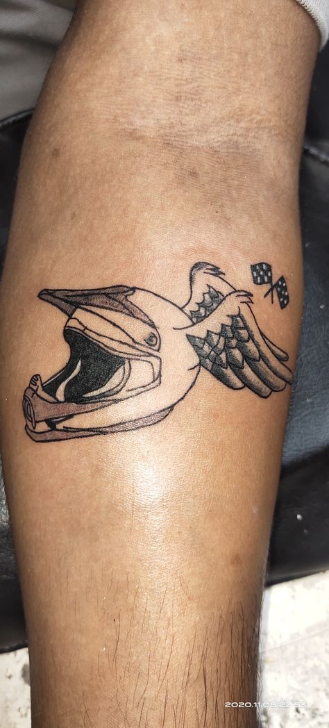 Fly high with ur bike and helmet Motorcycle Wings Tattoo, Bike Helmet Tattoo, Bike Tattoo, Helmet Tattoo, Motorcycle Tattoos, Bike Tattoos, Bell Helmet, Angel Wings Tattoo, Wings Tattoo