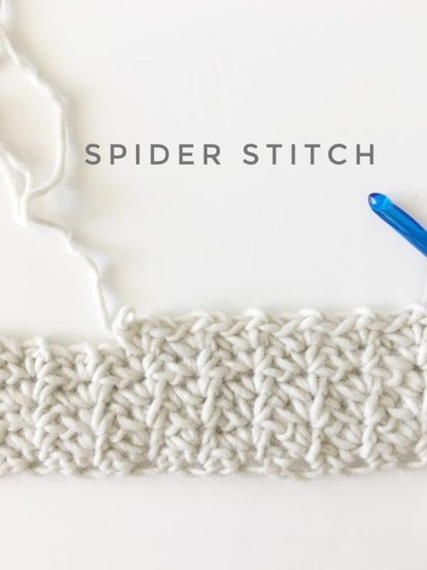 Crochet Spider Stitch, Spider Stitch, Crochet Spider, Crochet Waistcoat, Daisy Farm, Crochet Knit Stitches, Tutorial Ideas, Farm Crafts, Crochet Tips