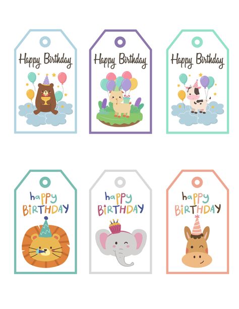 Free Printable Birthday Gift Tags | Baking You Happier Free Printable Gift Tags Birthday, Birthday Tags Printable, Birthday Gift Tags Printable, Happy Birthday Tag, Happy Birthday Printable, Free Printable Tags, Birthday Gift Tags, Free Printable Gift Tags, Birthday Bag