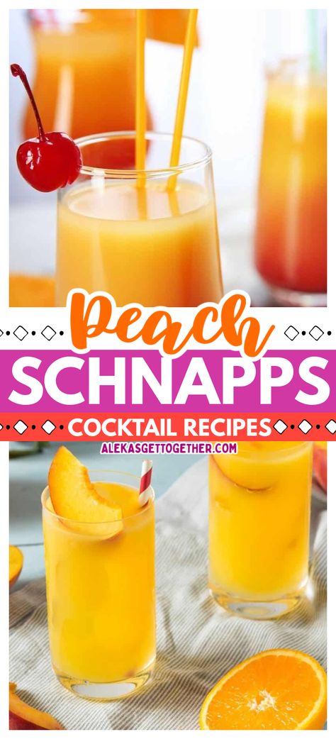 Birthday Drinks Alcohol, Schnapps Drinks, Peach Schnapps Drinks, Party Punch Alcohol, Tasty Peach, Peach Whiskey, Sangria Ingredients, Peach Vodka, Peach Drinks