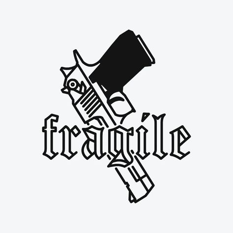 Fragile Tattoo Words, Ftp Tattoo Design, Sparkplug Tattoo Design, Ftp Tattoo, Traps Tattoo, Fragile Tattoo, Trap House Tattoo Stencil, Fragile Handle With Care Tattoo, Hip Hop Tattoo