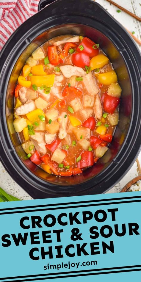 Sweet N Sour Chicken Crock Pot, Sweet And Sour Chicken Crockpot Easy, Crockpot Sweet And Sour Chicken Recipes, Sweet And Sour Chicken Freezer Meal, Sweet Sour Chicken Crock Pot, Crock Pot Sweet And Sour Chicken, Slow Cooker Sweet And Sour Chicken, Sweet And Sour Chicken Crockpot, Slow Cooker Kid Friendly