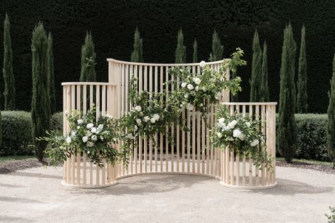 Geometric Arch, Wedding Backdrop Design, Ceremony Design, Wedding Backdrop Decorations, Wedding Ceremony Backdrop, Yarra Valley, Wedding Stage Decorations, Mediterranean Garden, Backdrop Design