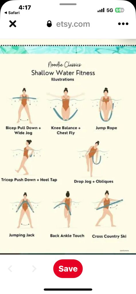 Aqua Aerobics Exercises, Pool Noodle Exercises Water Aerobics, Pool Noodle Exercises, Water Aerobics Routine, Pool Weights, Water Aerobics Workout, Water Aerobic Exercises, Aqua Aerobics, Water Fitness