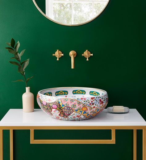 Design Inspiration from Our Vacay, A Gorgeous Small Bathroom Solution, & Studio McGee's New Target Collection! - Driven by Decor Small Bathroom Solutions, Bathroom Solutions, Countertop Basin, Unique Bathroom, Contemporary Bathrooms, Bathroom Style, Sink In, Vanity Units, Luxury Bathroom