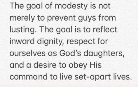 Modesty Christian, Godly Femininity, Modesty Quotes, Christian Veiling, Christianity Quotes, Modest Aesthetic, Christian Modesty, Holy Holy, Yes And Amen