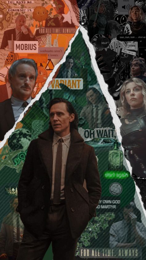 mobius, loki and sylvie TVA 🧡🖤💚 #marvel #sylvie #loki #mobius #sylvielaufeydottir #sylvieaestetic #lokilaufeyson #lokiaesthetic #lokiseries #mobiusmmobius #Tva #lokimarvel #lokiwallpaper #tvaesthetic Marvel Sylvie, Mobius Loki, Loki Mobius, Loki And Sylvie, Sylvie Loki, Loki Poster, Loki Aesthetic, Loki Wallpaper, Trippy Iphone Wallpaper