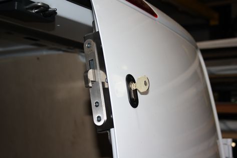 New van locks from Van Guard - Professional Builder Van Security, Van Racking, Transit Custom, Van Accessories, Roof Racks, Manufacturing Facility, Cherry Bomb, Ford Transit, Rear Window