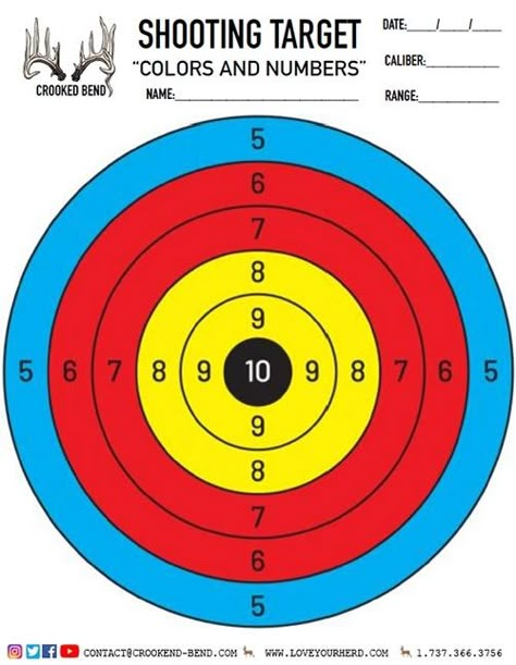 Target Practice Printable, Bullseye Target Printable, Archery Target Printable, Targets For Shooting Diy, Target Printable, Targets For Shooting, Numbers Free Printable, Multiplication Chart Printable, Paper Shooting Targets