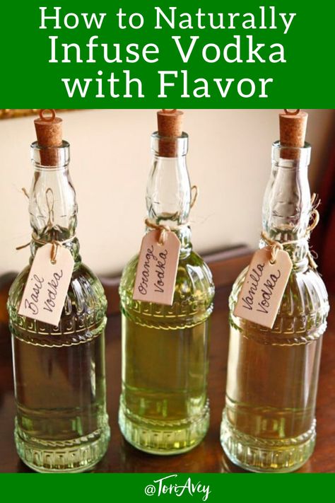 How to Infuse Vodka - Learn how to Make Flavored Vodka Homemade Vodka Recipes, Infused Vodka Recipes Diy, Homemade Infused Vodka, Fruit Infused Vodka Recipes, Vanilla Infused Vodka, Candy Infused Vodka, Infused Alcohol Recipes, Fruit Infused Vodka, Infused Liquors